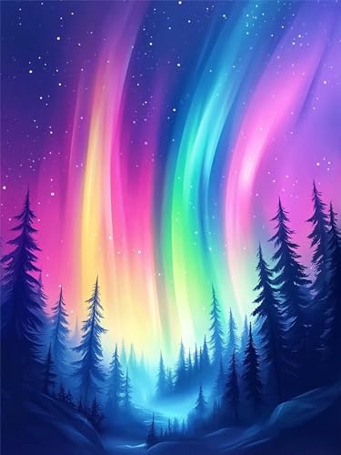 5D Diamond Painting Aurora, Farbe Diamond Painting Erwachsene, 5D DIY Diamant Kunst Malerei Kinder Anfänger Crystal Art Stickerei Mosaikherstellung Malerei Set für Zimmer Wand Dekor 80x100cm, Model162 5D Diamond Painting Aurora, Farbe Diamond Painting Erwachsene, 5D DIY Diamant Kunst Malerei Kinder Anfänger Crystal Art Stickerei Mosaikherstellung Malerei Set für Zimmer Wand Dekor 80x100cm, Model162 von Zhnncfgg