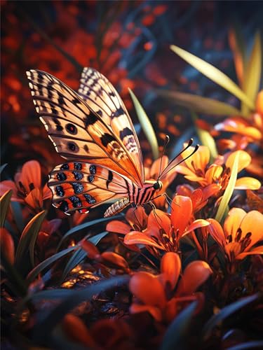 Diamond Painting Schmetterling, Blumen Diamond Painting Kinder DIY Bastelset Erwachsene Runder Full Drill Crystal Art Kreuzstich Stickerei Basteln für Zuhause Wanddekorationen, 100x130cm, Model176 Diamond Painting Schmetterling, Blumen Diamond Painting Kinder DIY Bastelset Erwachsene Runder Full Drill Crystal Art Kreuzstich Stickerei Basteln für Zuhause Wanddekorationen, 100x130cm, Model176 von Zhnncfgg