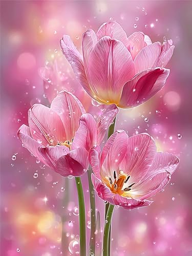 Diamond Painting Traum, Tulpe Diamond Painting Kinder DIY Bastelset Erwachsene Full Drill Crystal Art Kreuzstich Stickerei Basteln für Zuhause Wanddekorationen, Geschenke für Frauen 90x120cm, Model152 Diamond Painting Traum, Tulpe Diamond Painting Kinder DIY Bastelset Erwachsene Full Drill Crystal Art Kreuzstich Stickerei Basteln für Zuhause Wanddekorationen, Geschenke für Frauen 90x120cm, Model152 von Zhnncfgg
