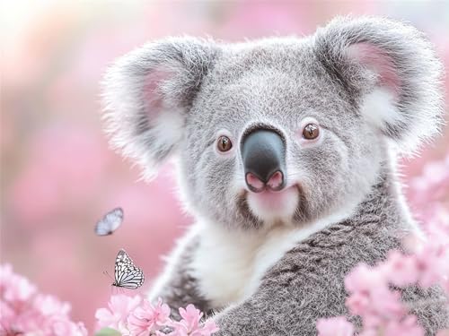 Koala Diamond Painting Erwachsene, Diamant Painting Bilder Tier 20x30cm, 5D DIY Diamant Art Malerei Kinder Crystal Stickerei Mosaikherstellung Malerei Set für Wandeko, Geschenke für Frauen, Model904 Koala Diamond Painting Erwachsene, Diamant Painting Bilder Tier 20x30cm, 5D DIY Diamant Art Malerei Kinder Crystal Stickerei Mosaikherstellung Malerei Set für Wandeko, Geschenke für Frauen, Model904 von Zhnncfgg
