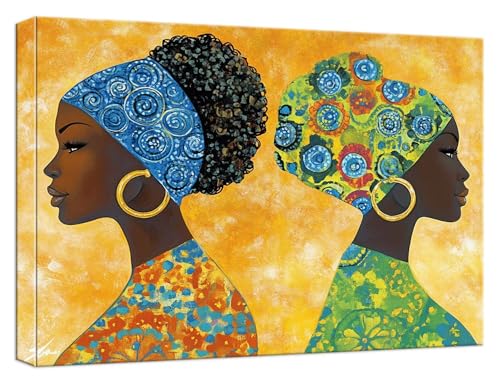 Malen Nach Zahlen Erwachsene Afrika Malen Nach Zahlen Frau Paint by Numbers DIY GemäLde Kit 3 Maler Pinsel und Acrylpigment, Kreatives für Erwachsene Geschenk Anfänger für Home Decor, 30x40cm,Model556 von Zhnncfgg