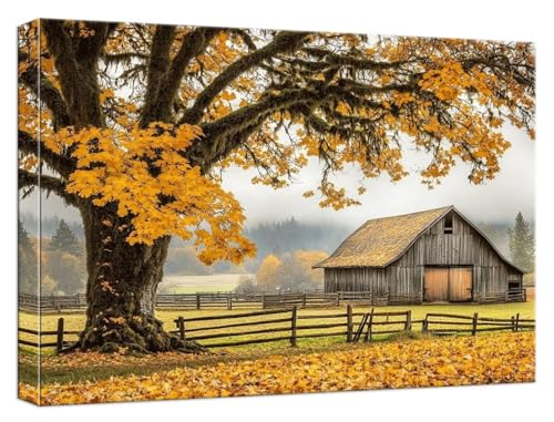 Malen Nach Zahlen Erwachsene Baum, Paint by Numbers Adult DIY Set Erwachsene Malen Nach Zahlen Landschaft mit 3 Pinsel Acrylpigment knitterfreie Leinwand Kit für Anfänger Home Dekor 40x50cm, Model674 von Zhnncfgg