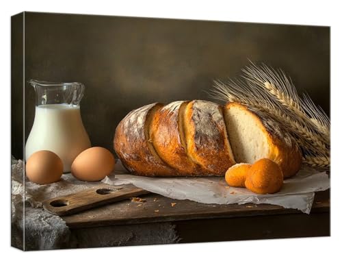 Malen Nach Zahlen Erwachsene Brot Malen Nach Zahlen Ei Paint by Numbers DIY GemäLde Kit mit 3 Maler Pinsel und Acrylpigment Kreatives für Erwachsene Geschenk Anfänger für Home Decor, 90x135cm,Model838 von Zhnncfgg