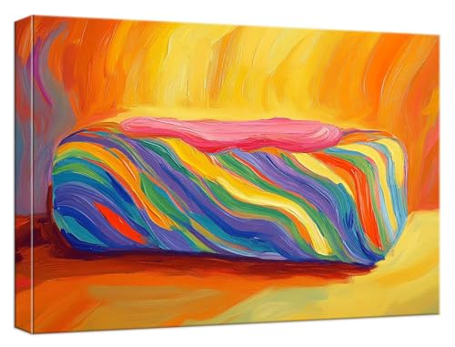Malen Nach Zahlen Erwachsene Farbe, Paint by Numbers Adult DIY Set Erwachsene Malen Nach Zahlen Brot mit 3 Pinsel und Acrylpigment knitterfreie Leinwand Kit für Anfänger Home Dekor 60x90cm, Model566 von Zhnncfgg