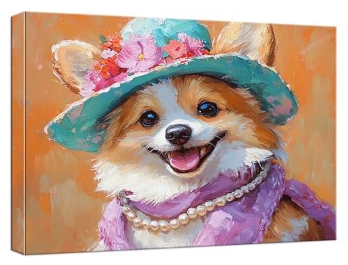 Malen Nach Zahlen Erwachsene Hund, Paint by Numbers Adult DIY Set Erwachsene Malen Nach Zahlen Tier mit 3 Pinsel und Acrylpigment knitterfreie Leinwand Kit für Anfänger Home Dekor 100x150cm, Model623 von Zhnncfgg