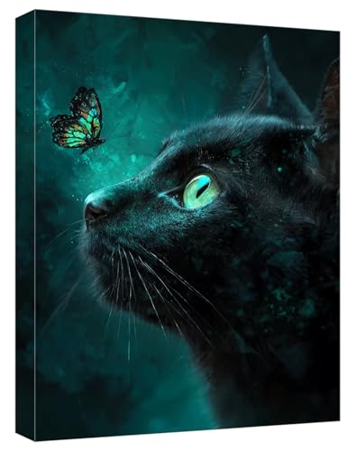 Malen Nach Zahlen Erwachsene Katze, Paint by Numbers Adult DIY Set Erwachsene Malen Nach Zahlen Schmetterling mit 3 Pinsel und Acrylpigment Kit für Anfänger Home Dekor, Ohne Rahmen 30x40cm, Model464 Malen Nach Zahlen Erwachsene Katze, Paint by Numbers Adult DIY Set Erwachsene Malen Nach Zahlen Schmetterling mit 3 Pinsel und Acrylpigment Kit für Anfänger Home Dekor, Ohne Rahmen 30x40cm, Model464 von Zhnncfgg