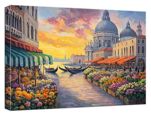 Malen Nach Zahlen Erwachsene London, Paint by Numbers Adult DIY Set Erwachsene Malen Nach Zahlen Straße mit 3 Pinsel Acrylpigment knitterfreie Leinwand Kit für Anfänger Home Dekor 80x120cm, Model560 von Zhnncfgg