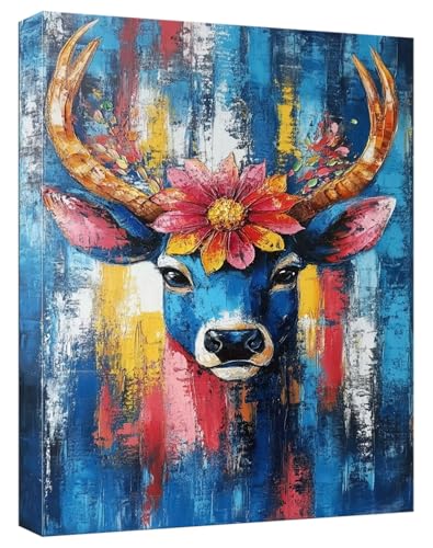Malen Nach Zahlen Erwachsene Reh, Paint by Numbers Adult DIY Set Erwachsene Malen Nach Zahlen Graffiti mit 3 Pinsel Acrylpigment knitterfreie Leinwand Kit für Anfänger Home Dekor 100x150cm, Model50 Malen Nach Zahlen Erwachsene Reh, Paint by Numbers Adult DIY Set Erwachsene Malen Nach Zahlen Graffiti mit 3 Pinsel Acrylpigment knitterfreie Leinwand Kit für Anfänger Home Dekor 100x150cm, Model50 von Zhnncfgg