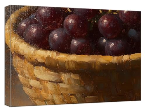 Malen Nach Zahlen Erwachsene Traube Malen Nach Zahlen Retro Paint by Numbers DIY GemäLde Kit mit 3 Maler Pinsel und Acrylpigment, Kreatives für Erwachsene Geschenk, für Home Decor, 80x120cm, Model835 von Zhnncfgg