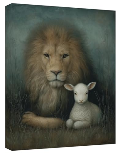 Malen Nach Zahlen Löwe Malen Nach Zahlen Kinder ab 7 Schaf DIY Anfänger Erwachsene Handgemalt Ölgemälde Mit 3 Pinseln und Acrylfarbe Knitterfreie Leinwand für Geschenke Home Dekor 50x70cm, Model444 von Zhnncfgg