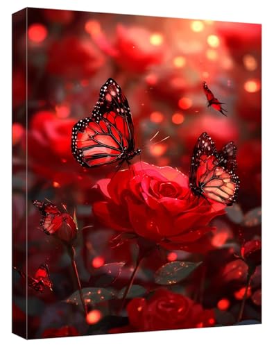 Malen Nach Zahlen Rot Malen Nach Zahlen Kinder ab 7 Schmetterling DIY Anfänger Basteln Erwachsene Handgemalt Ölgemälde Mit 3 Pinseln Acrylfarbe Knitterfreie Leinwand für Home Dekor 20x30cm, Model447 Malen Nach Zahlen Rot Malen Nach Zahlen Kinder ab 7 Schmetterling DIY Anfänger Basteln Erwachsene Handgemalt Ölgemälde Mit 3 Pinseln Acrylfarbe Knitterfreie Leinwand für Home Dekor 20x30cm, Model447 von Zhnncfgg