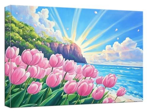Malen Nach Zahlen Tulpe Malen Nach Zahlen Kinder ab 7 Landschaft DIY Anfänger Basteln Erwachsene Handgemalt Ölgemälde Mit 3 Pinseln und Acrylfarbe Knitterfreie Leinwand für Home Dekor 50x70cm,Model663 Malen Nach Zahlen Tulpe Malen Nach Zahlen Kinder ab 7 Landschaft DIY Anfänger Basteln Erwachsene Handgemalt Ölgemälde Mit 3 Pinseln und Acrylfarbe Knitterfreie Leinwand für Home Dekor 50x70cm,Model663 von Zhnncfgg