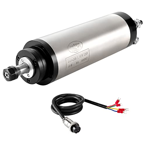 CNC-Spindel-CNC-Motor, 220 V, 1,5 kW, 1500 W, leiser wassergekühlter Spindelmotor, 65 mm, 4 Lager, 24000 U/min, 400 Hz, für CNC-Fräsmaschine CNC-Spindel-CNC-Motor, 220 V, 1,5 kW, 1500 W, leiser wassergekühlter Spindelmotor, 65 mm, 4 Lager, 24000 U/min, 400 Hz, für CNC-Fräsmaschine von Zhong Hua Jiang