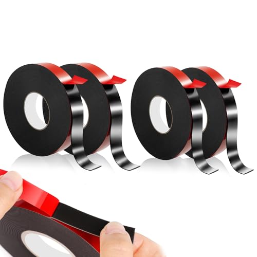 ZhongShuang 4 Rollen Doppelseitiges Klebeband (10m X 10mm,10m X 15mm,Wasserdicht Hochtemperaturbeständig, Klebeband Doppelseitig Für Wand Und Streifen Auto Bürodekor ZhongShuang 4 Rollen Doppelseitiges Klebeband (10m X 10mm,10m X 15mm,Wasserdicht Hochtemperaturbeständig, Klebeband Doppelseitig Für Wand Und Streifen Auto Bürodekor von ZhongShuang