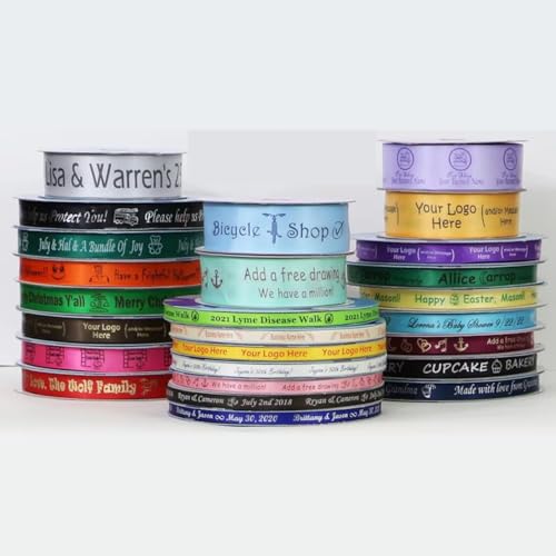 Hochzeits-Satinband mit Ihrem Logo, Corporate Branding, individuelle Verpackung (32 mm) von Zhongzhi