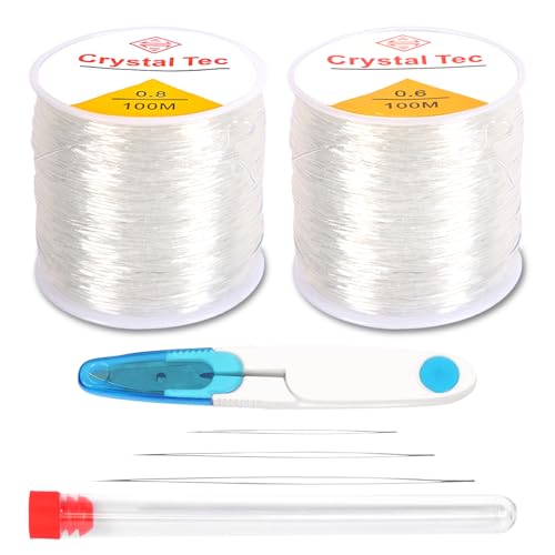 Zhtulck Gummiband für Armbänder, 0.6mm 0.8mm 100m Elastisches Band für Armbänder, Armband Gummiband Elastisch Transparent für DIY-Schmuck, Armband Herstellung und Design Zhtulck Gummiband für Armbänder, 0.6mm 0.8mm 100m Elastisches Band für Armbänder, Armband Gummiband Elastisch Transparent für DIY-Schmuck, Armband Herstellung und Design von Zhtulck