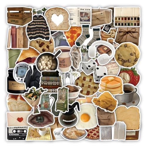 Zhtulck Vintage Sticker, 60 Stücke Aesthetic Aufkleber, Sticker Aesthetic, Boho Aesthetic Stickers Perfekt für Laptop、Gitarre, iPad、Skateboard – Stickers Kollektion (Aesthetic) Zhtulck Vintage Sticker, 60 Stücke Aesthetic Aufkleber, Sticker Aesthetic, Boho Aesthetic Stickers Perfekt für Laptop、Gitarre, iPad、Skateboard – Stickers Kollektion (Aesthetic) von Zhtulck