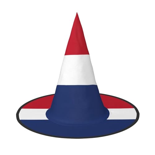 Zhuanyun Halloween-Hut mit niederländischer Flagge, Halloween-Kostüm, Zubehör, Kopfschmuck, Partyzubehör, Hexenhut von Zhuanyun