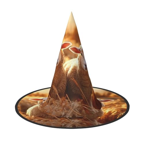 Zhuanyun Niedlicher Schaf-Lamm-Druck, Halloween-Hut, Halloween-Kostüm, Zubehör, Kopfschmuck, Partyzubehör, Hexenhut Zhuanyun Niedlicher Schaf-Lamm-Druck, Halloween-Hut, Halloween-Kostüm, Zubehör, Kopfschmuck, Partyzubehör, Hexenhut von Zhuanyun