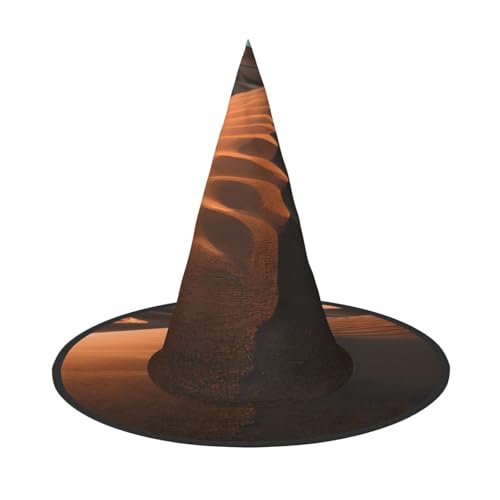 Zhuanyun Sanddünen Druck Halloween Hut Halloween Kostüm Zubehör Kopfschmuck Party Zubehör Hexenhut von Zhuanyun