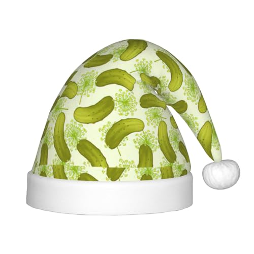 Zhuanyun Sushi Dill Pickles Print Santa Hat Extra Classic Plush for Christmas New Year Festive Holiday Party Supplies Zhuanyun Sushi Dill Pickles Print Santa Hat Extra Classic Plush for Christmas New Year Festive Holiday Party Supplies von Zhuanyun