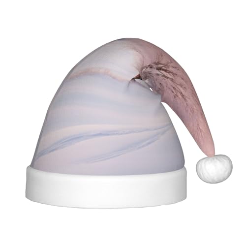 Zhuanyun Weihnachtsmütze mit weißem Schneebaum-Aufdruck, extra klassischer Plüsch, für Weihnachten, Neujahr, Festtage, Partyzubehör Zhuanyun Weihnachtsmütze mit weißem Schneebaum-Aufdruck, extra klassischer Plüsch, für Weihnachten, Neujahr, Festtage, Partyzubehör von Zhuanyun