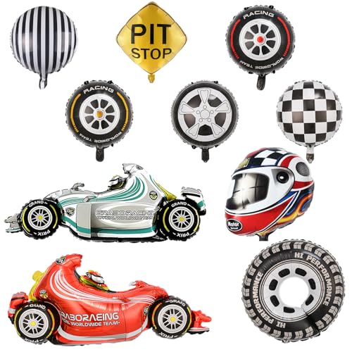 Auto Geburtstagsdeko, 10 Stück Rennwagen Folienballons, Rennauto Luftballons, Rennauto Auto Rennwagen Sportwagen Ballon, Auto Thema Party Dekorationen, für Kinder Geburtstag Party Deko Auto Geburtstagsdeko, 10 Stück Rennwagen Folienballons, Rennauto Luftballons, Rennauto Auto Rennwagen Sportwagen Ballon, Auto Thema Party Dekorationen, für Kinder Geburtstag Party Deko von Zhuporn