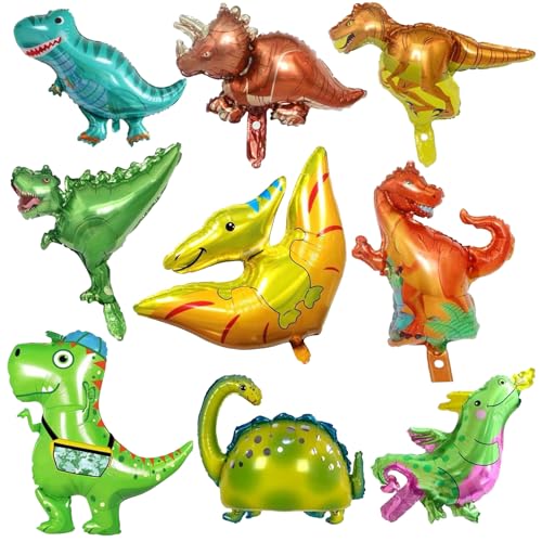9 Stück Dinosaurier Folienballon, Dino Folienballon, Dinosaurier Party Ballon, Dino Helium Ballon, Kinder Dinosaurier Luftballons, Dschungel Party Dekoration, für Jungen Mädchen Geburtstag 9 Stück Dinosaurier Folienballon, Dino Folienballon, Dinosaurier Party Ballon, Dino Helium Ballon, Kinder Dinosaurier Luftballons, Dschungel Party Dekoration, für Jungen Mädchen Geburtstag von Zhuporn