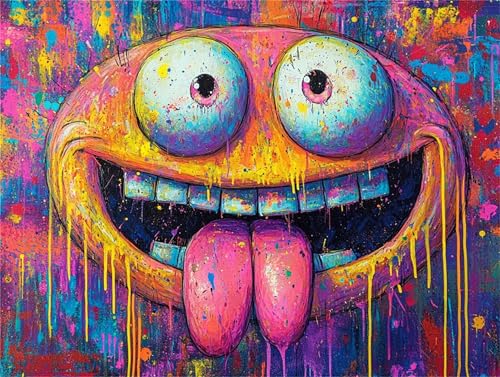 Diamond Painting Niedlich Tier Diamant Painting Bilder 5D Diamant Kunst Set kinder DIY Vollbohrer Stickerei Kreuzstich Einfache Kits Basteln Erwachsene Anfänger Set für Haus Wand Deko 50x70cm a-226 von Zhwhuuhg
