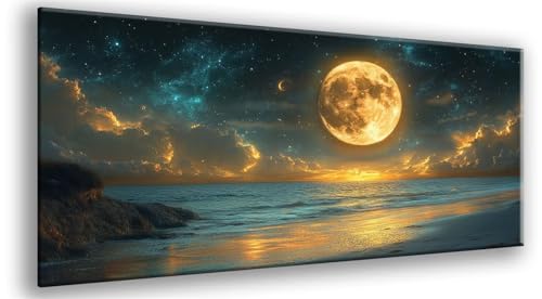 Malen nach Zahlen Erwachsene Mond, Strand Malen nach Zahlen mit Rahmen 30x60cm Leinwand, DIY Bastelset Erwachsene Frauen Handgemalt Ölgemälde mit Pinseln und Acrylfarbe, Aesthetic Room Decor, Model942 Malen nach Zahlen Erwachsene Mond, Strand Malen nach Zahlen mit Rahmen 30x60cm Leinwand, DIY Bastelset Erwachsene Frauen Handgemalt Ölgemälde mit Pinseln und Acrylfarbe, Aesthetic Room Decor, Model942 von Zhxizscc