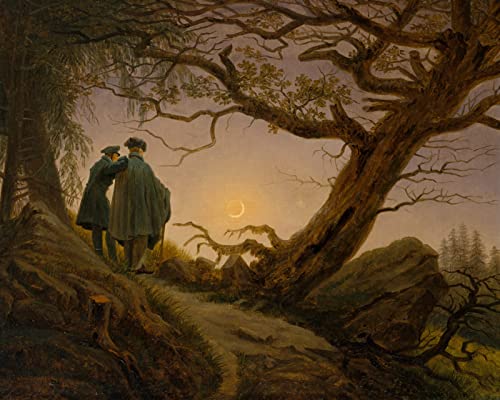 DIY 5D Diamant-Malerei Kits Isaac Levitan Zwei Männer, die den Mond betrachten Malen nach Zahlen, 5D Diamond Painting Voll Strass Stickerei Kreuzstich Bilder Arts Craft Caspar David Friedrich 30x40cm DIY 5D Diamant-Malerei Kits Isaac Levitan Zwei Männer, die den Mond betrachten Malen nach Zahlen, 5D Diamond Painting Voll Strass Stickerei Kreuzstich Bilder Arts Craft Caspar David Friedrich 30x40cm von Zhyaunz