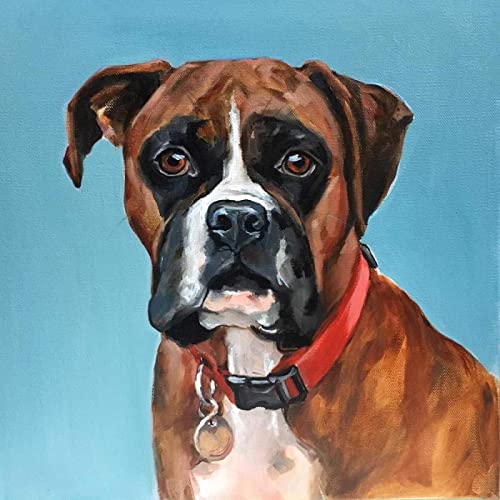 Zhyaunz 5D DIY Diamant Malerei Boxer Hund Malen nach Zahlen Kits Diamond Painting Stickerei Bilder Kunsthandwerk Strass 40x50cm Zhyaunz 5D DIY Diamant Malerei Boxer Hund Malen nach Zahlen Kits Diamond Painting Stickerei Bilder Kunsthandwerk Strass 40x50cm von Zhyaunz