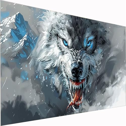 5D Diamond Painting XXL 30x60cm,Abstrakt Diamond Painting Erwachsene kinder Tier DIY Mosaikherstellung Bastelset Quadrat Vollbohrer Diamanten Malerei Stickerei Kreuzstich, Wand Decor Geschenk Z1-109 von Zhynfiie