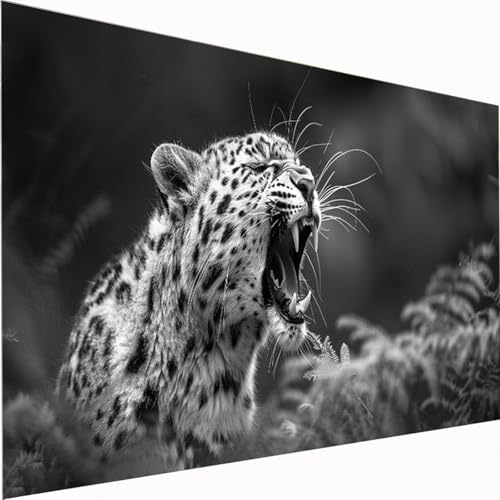 5D Diamond Painting XXL 30x60cm,Tiger Diamond Painting Erwachsene kinder Tier DIY Mosaikherstellung Bastelset Quadrat Vollbohrer Diamanten Malerei Stickerei Kreuzstich für Wand Decorideen Z1-121 von Zhynfiie