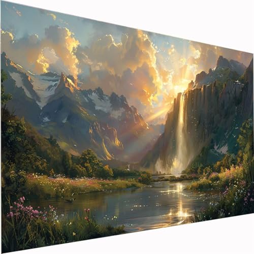 5D Diamond Painting XXL 90x180cm,Landschaft Diamond Painting Erwachsene kinder See DIY Mosaikherstellung Bastelset Quadrat Vollbohrer Diamanten Malerei Stickerei Kreuzstich für Wand Decor Z1-93 5D Diamond Painting XXL 90x180cm,Landschaft Diamond Painting Erwachsene kinder See DIY Mosaikherstellung Bastelset Quadrat Vollbohrer Diamanten Malerei Stickerei Kreuzstich für Wand Decor Z1-93 von Zhynfiie