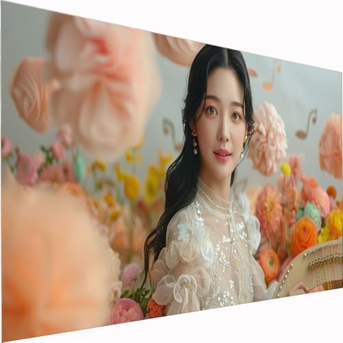 Diamond Painting Blume, Frau Diamond Painting Erwachsene Bilder Kit 5D DIY Diamonds Bastelset, Quadrat Diamanten Malerei Stickerei Kreuzstich für Beginner für Home Wand Dekor Geschenk50x100cm Z1-100 Diamond Painting Blume, Frau Diamond Painting Erwachsene Bilder Kit 5D DIY Diamonds Bastelset, Quadrat Diamanten Malerei Stickerei Kreuzstich für Beginner für Home Wand Dekor Geschenk50x100cm Z1-100 von Zhynfiie