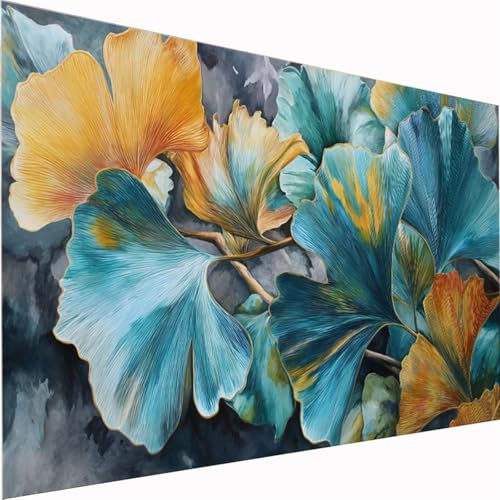Diamond Painting Ginkgoblatt, Anlage Diamond Painting Erwachsene Bilder Kit 5D DIY Diamonds Bastelset, QuadratDiamanten Malerei Stickerei Kreuzstich für Beginner für Home Wand Dekor 100x200cm Z1-894 Diamond Painting Ginkgoblatt, Anlage Diamond Painting Erwachsene Bilder Kit 5D DIY Diamonds Bastelset, QuadratDiamanten Malerei Stickerei Kreuzstich für Beginner für Home Wand Dekor 100x200cm Z1-894 von Zhynfiie