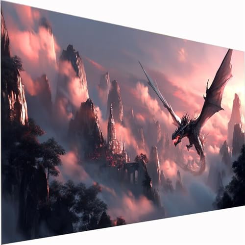 Diamond Painting Landschaft, Tier Diamond Painting Erwachsene Bilder Kit 5D DIY Diamonds Bastelset, QuadratDiamanten Malerei Stickerei Kreuzstich für Beginner für Home Wand Dekor 100x200cm Z1-900 Diamond Painting Landschaft, Tier Diamond Painting Erwachsene Bilder Kit 5D DIY Diamonds Bastelset, QuadratDiamanten Malerei Stickerei Kreuzstich für Beginner für Home Wand Dekor 100x200cm Z1-900 von Zhynfiie