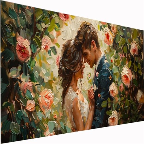 Diamond Painting Mann, Rose Diamond Painting Erwachsene kinder Kit 5D DIY Diamonds Bastelset, Quadrat Vollbohrer Diamanten Malerei Stickerei Kreuzstich für Beginner für Home Wand Dekor 40x80cm Z1-74 Diamond Painting Mann, Rose Diamond Painting Erwachsene kinder Kit 5D DIY Diamonds Bastelset, Quadrat Vollbohrer Diamanten Malerei Stickerei Kreuzstich für Beginner für Home Wand Dekor 40x80cm Z1-74 von Zhynfiie