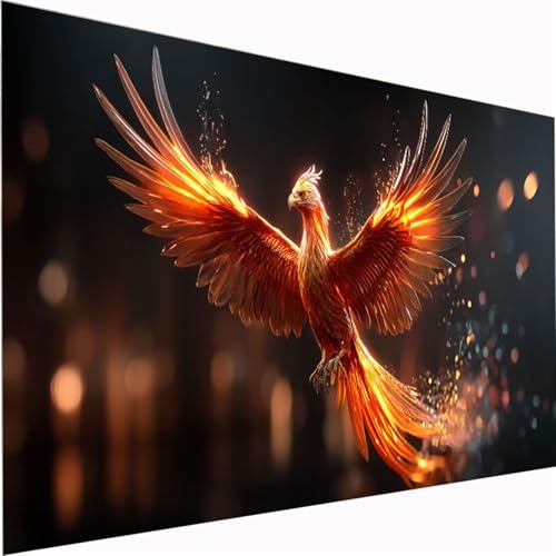 Diamond Painting Nacht, Tier Diamond Painting Erwachsene Bilder Kit 5D DIY Diamonds Bastelset, Quadrat Diamanten Malerei Stickerei Kreuzstich für Beginner für Home Wand Dekor Geschenk100x200cm Z1-902 von Zhynfiie