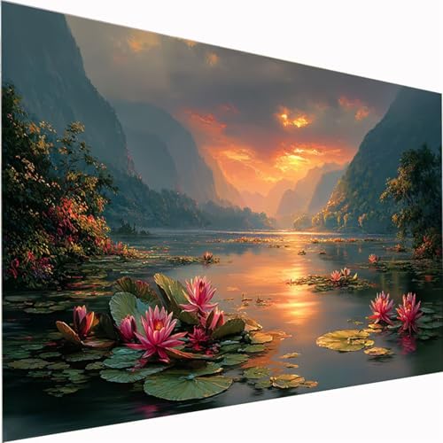 Diamond Painting See, Anlage Diamond Painting Erwachsene Bilder Kit 5D DIY Diamonds Bastelset, Quadrat Diamanten Malerei Stickerei Kreuzstich für Beginner für Home Wand Dekor Geschenk100x200cm Z1-914 Diamond Painting See, Anlage Diamond Painting Erwachsene Bilder Kit 5D DIY Diamonds Bastelset, Quadrat Diamanten Malerei Stickerei Kreuzstich für Beginner für Home Wand Dekor Geschenk100x200cm Z1-914 von Zhynfiie