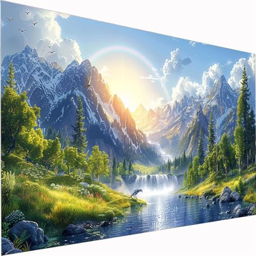 Diamond Painting See Diamond Painting Erwachsene Baum 5D Diamond-Painting Set Großes DIY Diamant Malerei Stickerei Kreuzstich Kit mit für Erwachsene Kinder Anfänger für Home Wand Décor 60x120cm Z1-83 Diamond Painting See Diamond Painting Erwachsene Baum 5D Diamond-Painting Set Großes DIY Diamant Malerei Stickerei Kreuzstich Kit mit für Erwachsene Kinder Anfänger für Home Wand Décor 60x120cm Z1-83 von Zhynfiie