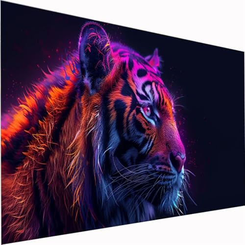 Diamond Painting Tier, Tiger Diamond Painting Erwachsene kinder Kit 5D DIY Diamonds Bastelset, Quadrat Vollbohrer Diamanten Malerei Stickerei Kreuzstich für Beginner für Home Wand Dekor 40x80cm Z1-86 Diamond Painting Tier, Tiger Diamond Painting Erwachsene kinder Kit 5D DIY Diamonds Bastelset, Quadrat Vollbohrer Diamanten Malerei Stickerei Kreuzstich für Beginner für Home Wand Dekor 40x80cm Z1-86 von Zhynfiie