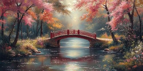 Malen Nach Zahlen Baum Brücke,Malen Nach Zahlen Erwachsene Groß XXL 70x140cm,DIY Handgemalt Ölgemälde Bastelset für Anfänger mit 3 Pinseln und Acrylfarbe für Halloween Deko Geschenk,Ohne Rahmen F1-409 Malen Nach Zahlen Baum Brücke,Malen Nach Zahlen Erwachsene Groß XXL 70x140cm,DIY Handgemalt Ölgemälde Bastelset für Anfänger mit 3 Pinseln und Acrylfarbe für Halloween Deko Geschenk,Ohne Rahmen F1-409 von Zhynfiie