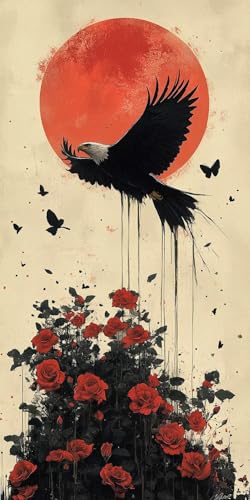 Malen Nach Zahlen Erwachsene, Adler Malen Nach Zahlen Blume Paint by Numbers Bastelset DIY Handgemalt Ölgemälde mit 3 Pinseln und Acrylfarbe für Herbstdeko Deko Wohnzimmer, 40x80 cm Ohne Rahmen F1-806 Malen Nach Zahlen Erwachsene, Adler Malen Nach Zahlen Blume Paint by Numbers Bastelset DIY Handgemalt Ölgemälde mit 3 Pinseln und Acrylfarbe für Herbstdeko Deko Wohnzimmer, 40x80 cm Ohne Rahmen F1-806 von Zhynfiie