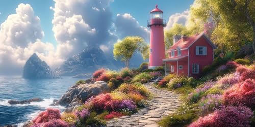 Malen Nach Zahlen Erwachsene, Leuchtturm Malen Nach Zahlen Wolke Paint by Numbers Bastelset DIY Handgemalt Ölgemälde Kit mit 3 Pinseln und Acrylfarbe für Deko Wohnzimmer, 90x180 cm Ohne Rahmen F1-416 Malen Nach Zahlen Erwachsene, Leuchtturm Malen Nach Zahlen Wolke Paint by Numbers Bastelset DIY Handgemalt Ölgemälde Kit mit 3 Pinseln und Acrylfarbe für Deko Wohnzimmer, 90x180 cm Ohne Rahmen F1-416 von Zhynfiie