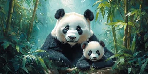 Malen Nach Zahlen Erwachsene, Panda Malen Nach Zahlen Bambus Paint by Numbers Bastelset DIY Handgemalt Ölgemälde Kit mit 3 - Pinseln und Acrylfarbe für Deko Wohnzimmer, 80x160 cm Ohne Rahmen F1-392 Malen Nach Zahlen Erwachsene, Panda Malen Nach Zahlen Bambus Paint by Numbers Bastelset DIY Handgemalt Ölgemälde Kit mit 3 - Pinseln und Acrylfarbe für Deko Wohnzimmer, 80x160 cm Ohne Rahmen F1-392 von Zhynfiie