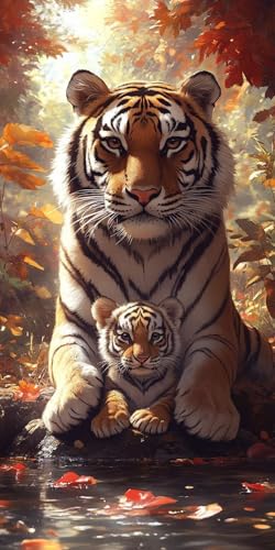 Malen Nach Zahlen Erwachsene,Tier Malen Nach Zahlen Tiger Paint by Numbers Bastelset DIY Handgemalt Ölgemälde Kit mit 3 Pinseln und Acrylfarbe für Herbstdeko Deko Wohnzimmer,40 x 80 Ohne Rahmen F1-826 Malen Nach Zahlen Erwachsene,Tier Malen Nach Zahlen Tiger Paint by Numbers Bastelset DIY Handgemalt Ölgemälde Kit mit 3 Pinseln und Acrylfarbe für Herbstdeko Deko Wohnzimmer,40 x 80 Ohne Rahmen F1-826 von Zhynfiie