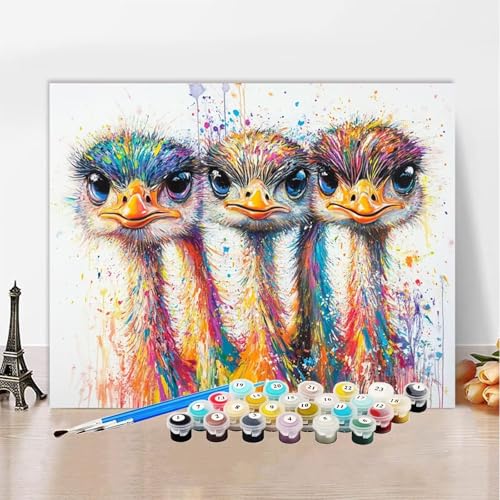 Malen Nach Zahlen Strauß Malen Nach Zahlen Erwachsene Tier,Paint by Numbers ab 7 Jahre Mädchen - DIY Malen-Nach-Zahlen Erwachsene Mit Pinsel,Bastelset Erwachsene für Wanddeko Geschenk 70x100cm XZ-22 Malen Nach Zahlen Strauß Malen Nach Zahlen Erwachsene Tier,Paint by Numbers ab 7 Jahre Mädchen - DIY Malen-Nach-Zahlen Erwachsene Mit Pinsel,Bastelset Erwachsene für Wanddeko Geschenk 70x100cm XZ-22 von Zhynfiie