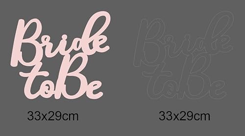 Brautdusche Dekorationen Bride to Be Schild für Batcholette Party Tischdekoration Hochzeit Holz Foto Booth Requisiten für Hochzeit Party Dekorationen Supplies (Rosa) von Zhynice